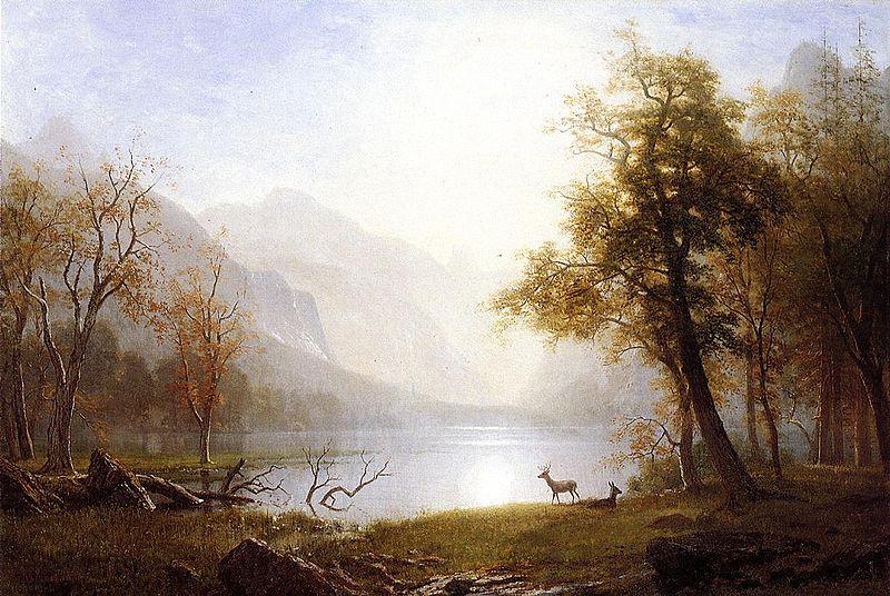 Albert Bierstadt Valley_in_Kings_Canyon, in the Sierra Nevada, California Germany oil painting art